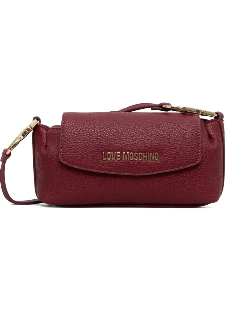 Moschino logo-lettering cross body bag - Rot Rot