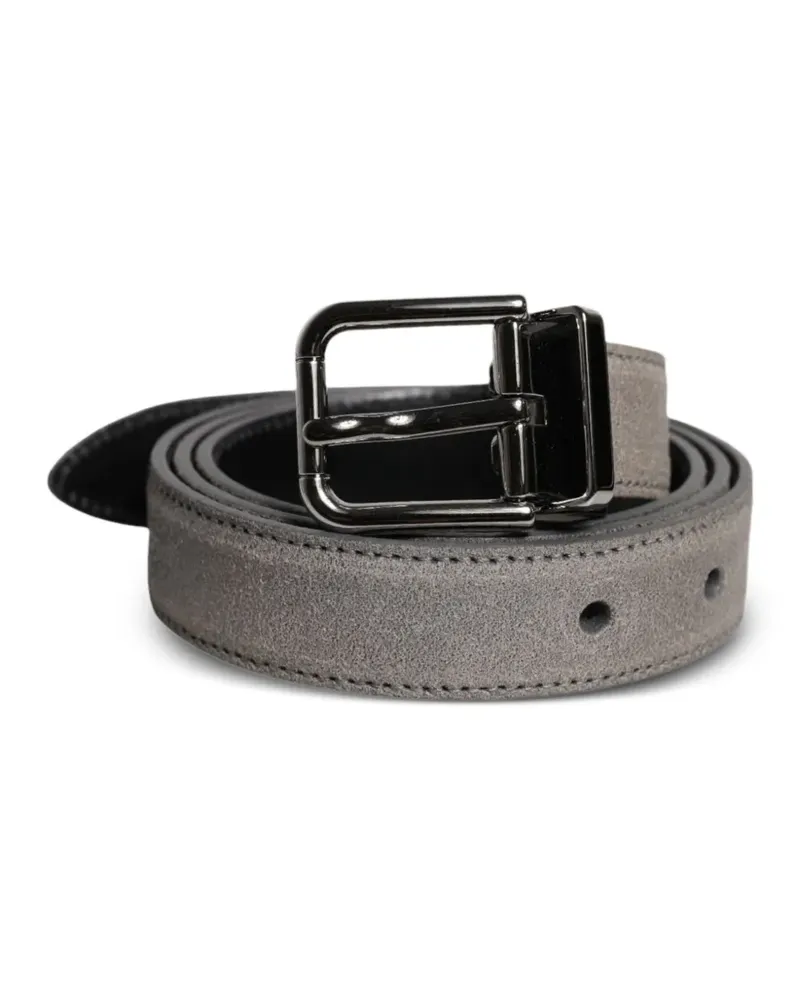 Dolce & Gabbana Gürtel aus Wildleder - Grau Grau