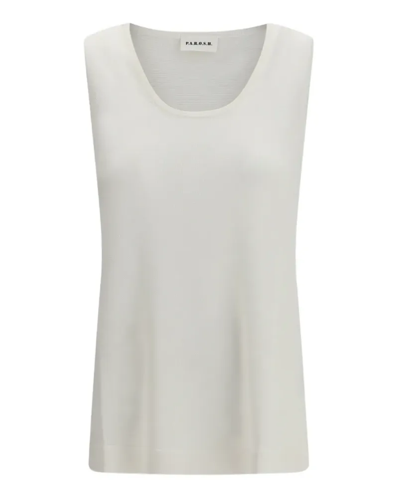 P.A.R.O.S.H. P.A.R.O H. sleeveless top - Weiß Weiß