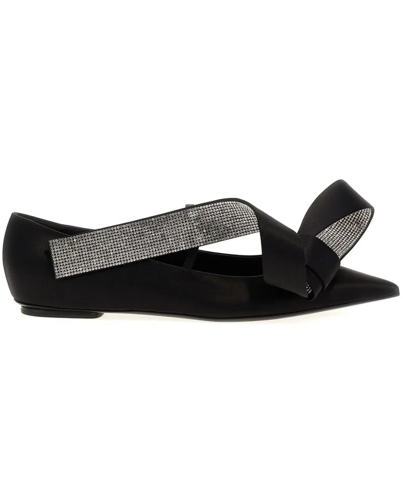 Sergio Rossi x Area Maquise Ballerinas - Schwarz Schwarz
