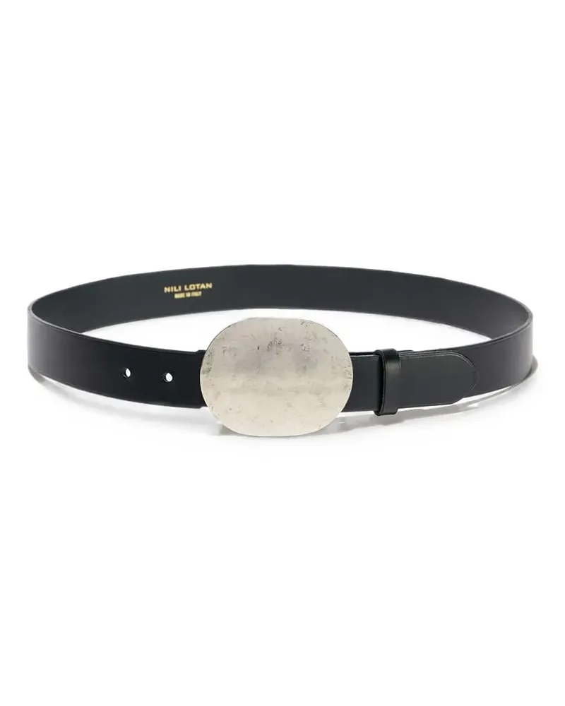 Nili Lotan Wayne leather belt - Schwarz Schwarz