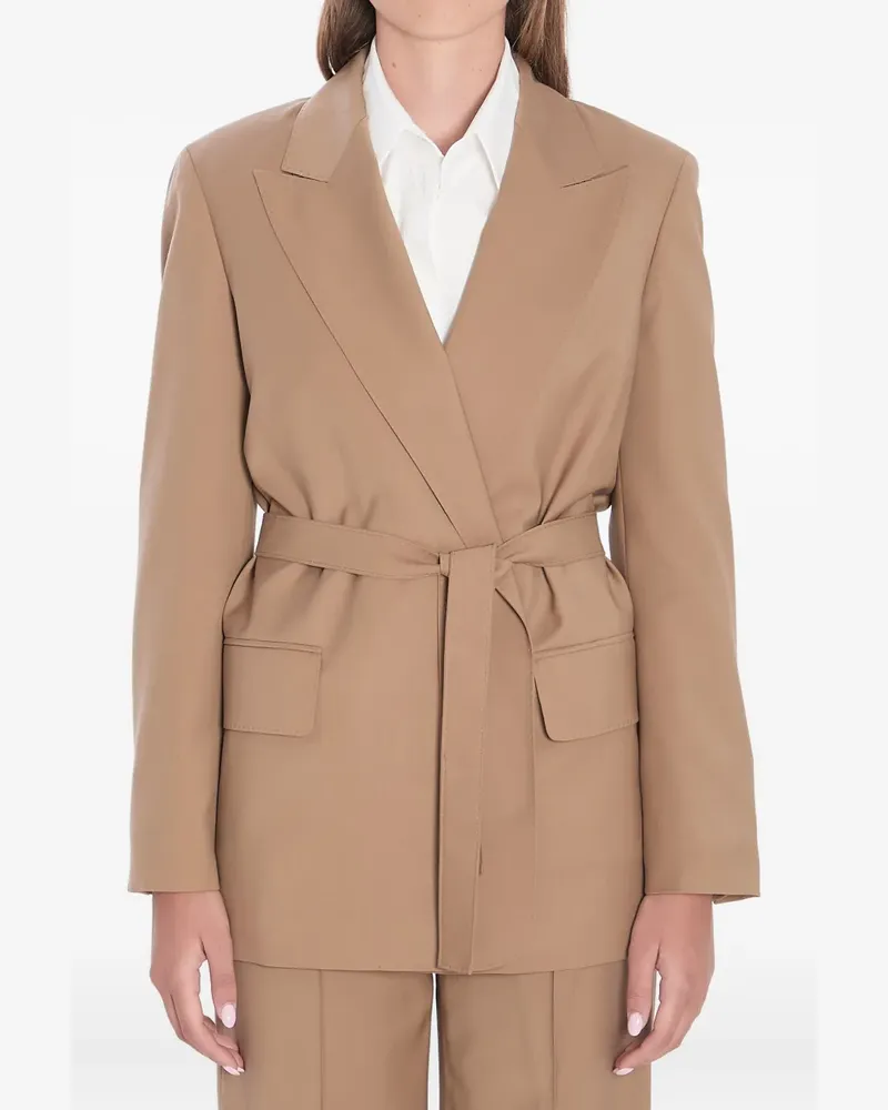 Max Mara Gürtel-Blazer mit steigendem Revers - Nude Nude