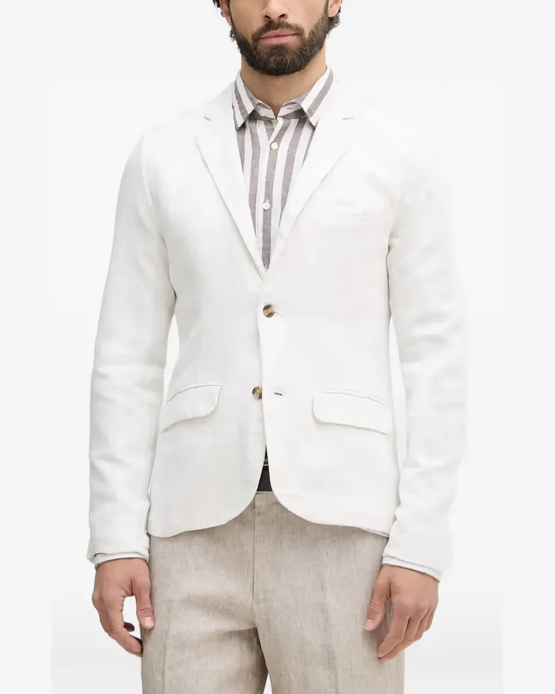 Lindbergh notched-lapels single-breasted blazer - Weiß Weiß