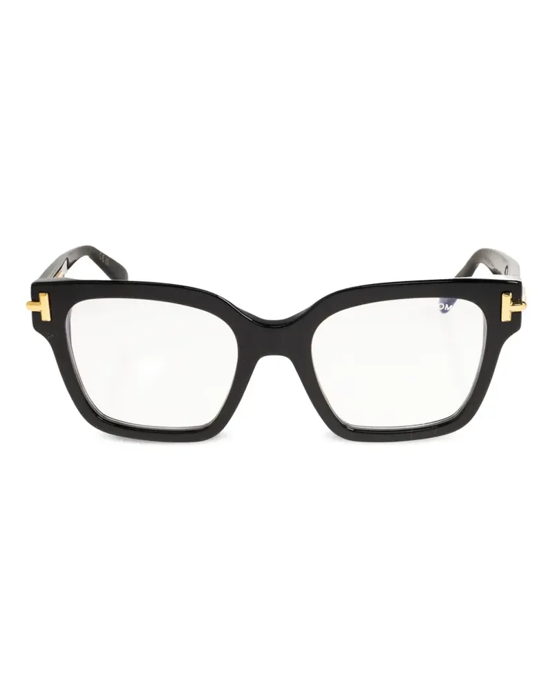 Tom Ford T-logo square-frame glasses - Schwarz Schwarz