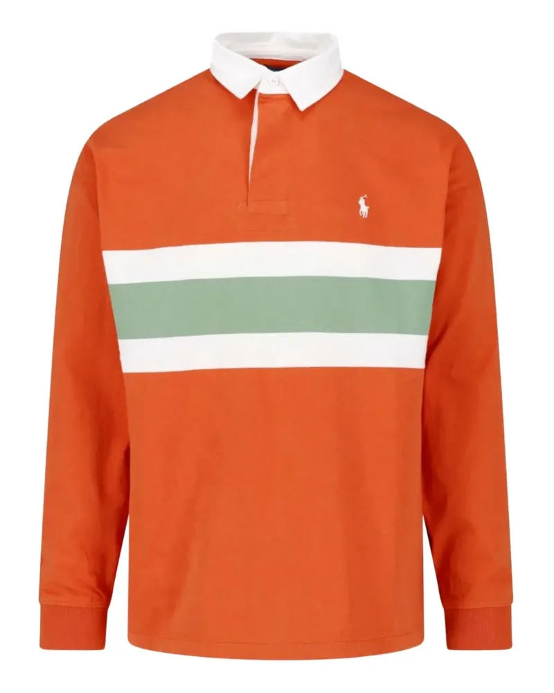 Ralph Lauren Gestreiftes Rugby-Hemd - Orange Orange