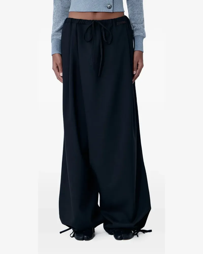 Marni drawstring wide-leg trousers - Schwarz Schwarz