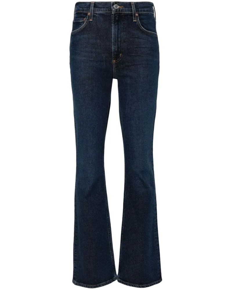 AGOLDE Nico Bootcut-Jeans mit hohem Bund Blau