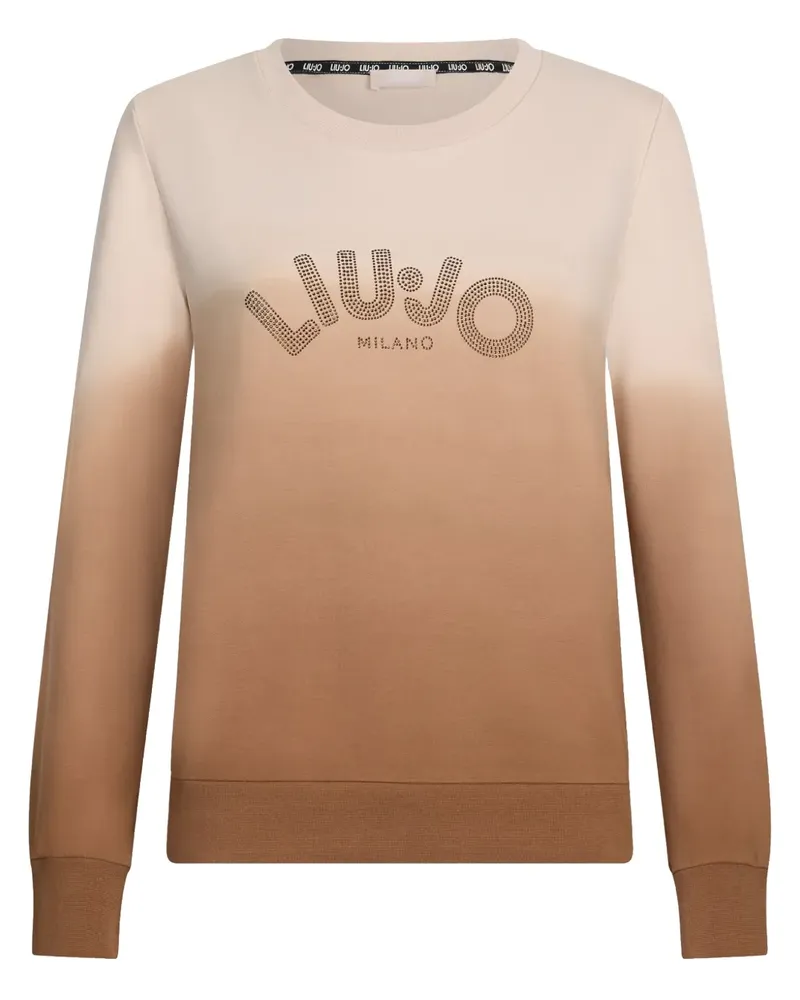 Liu Jo Sweatshirt mit Strass - Braun Braun