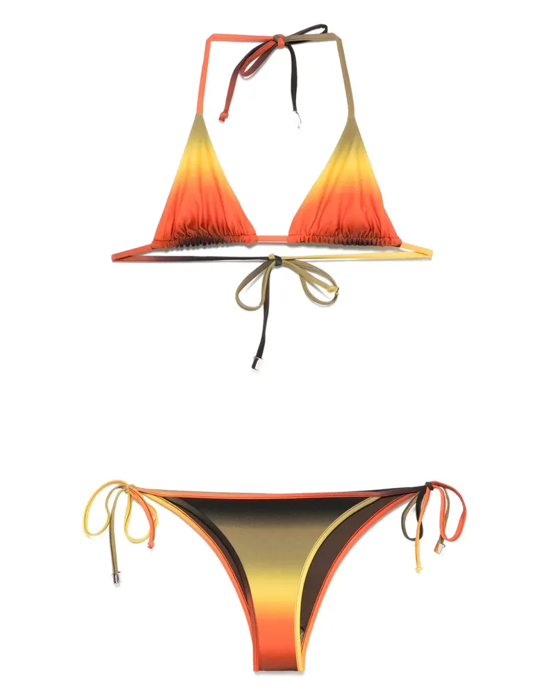 ATTICO Bikini mit Farbverlauf-Optik - Orange Orange