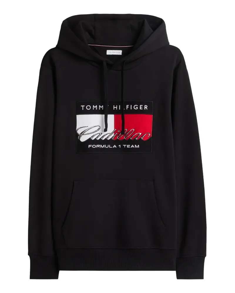 Tommy Hilfiger x Cadillac Formula 1 Team Hoodie mit Logo - Schwarz Schwarz