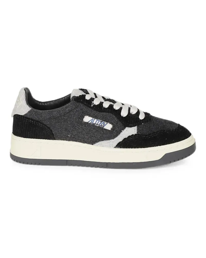 AUTRY corduroy-panelled sneakers - Grau Grau