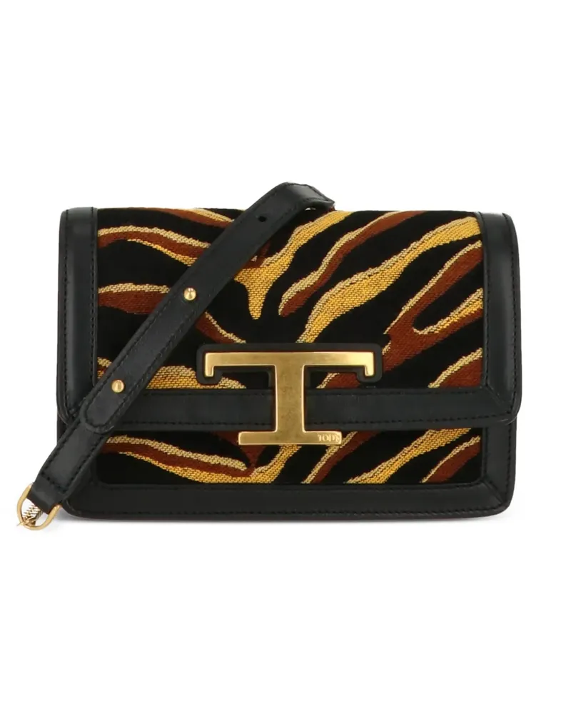 TOD'S animal-print shoulder bag - Schwarz Schwarz