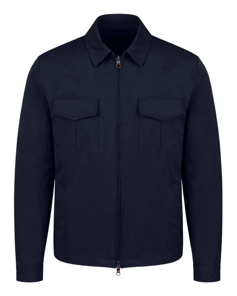 Kiton zip-up pocket jacket - Blau Blau