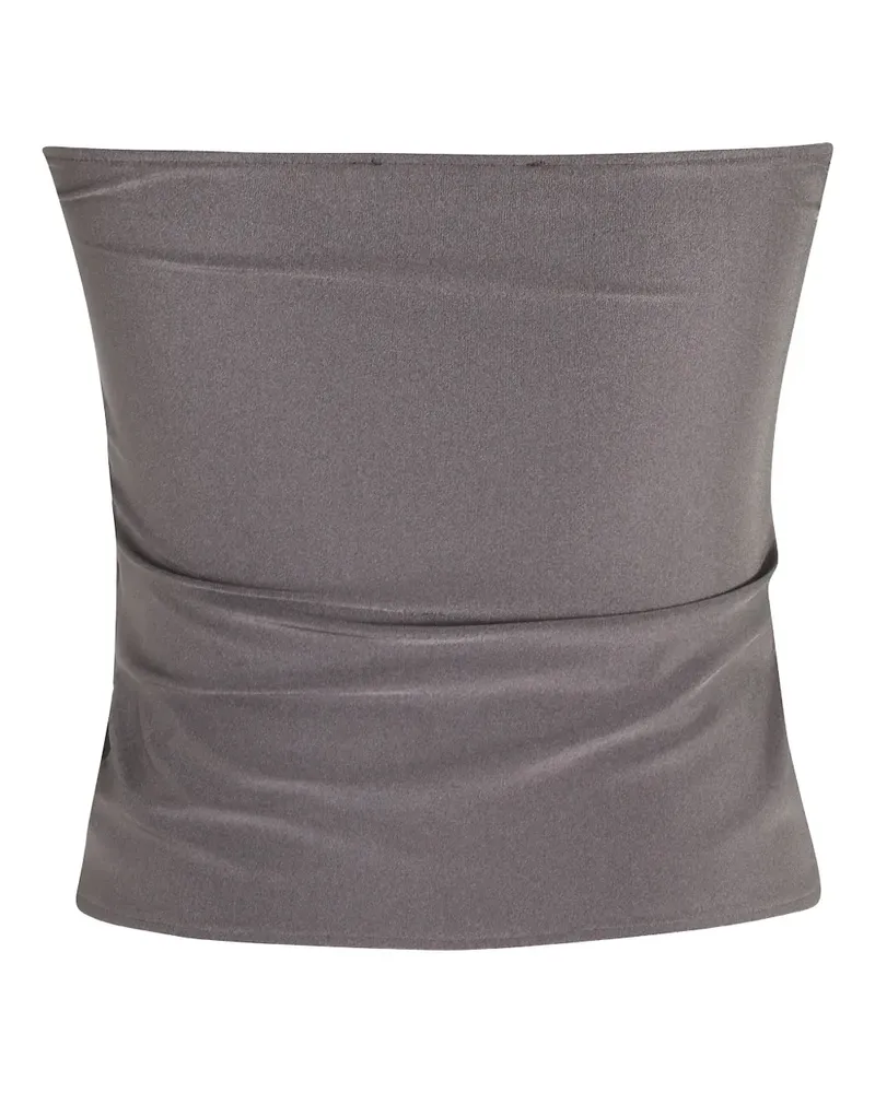 COPERNI Schulterfreies Top mit Schnallen - Grau Grau
