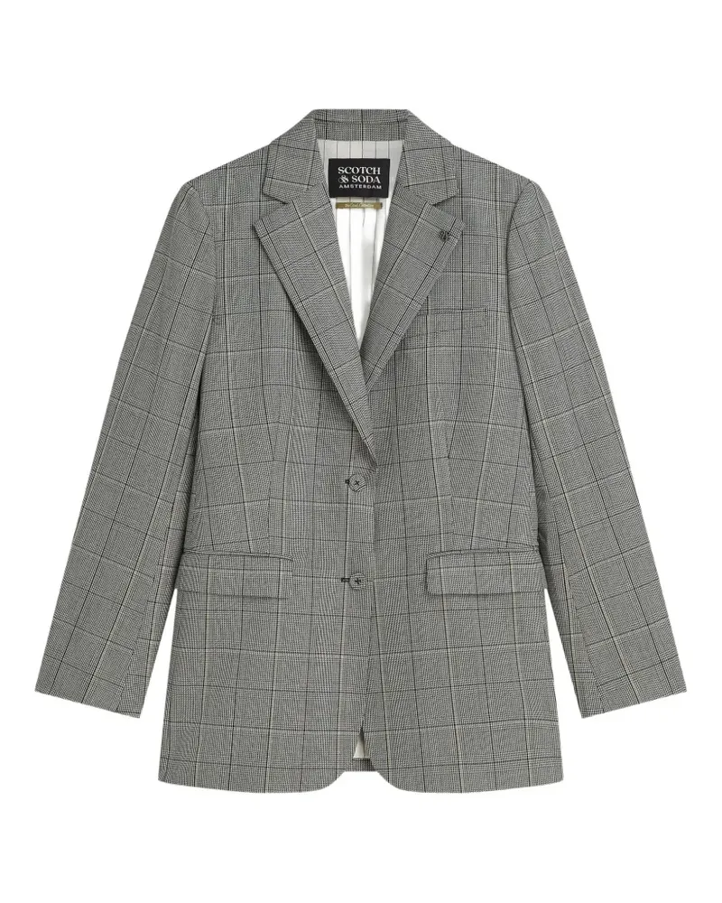 Scotch&Soda Prince of Wales check blazer - Grau Grau