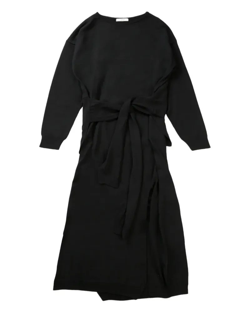 Christophe Lemaire knot-detail midi dress - Schwarz Schwarz