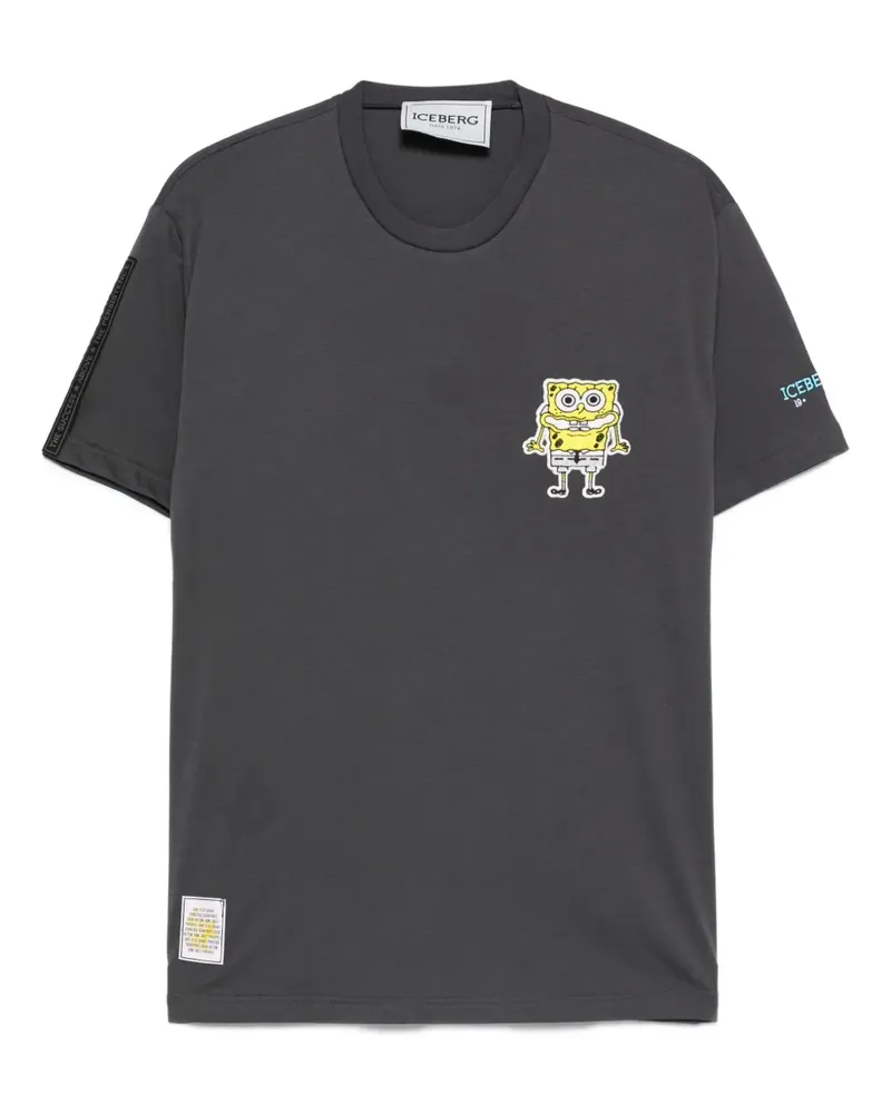 Iceberg T-Shirt mit Cartoon-Print - Grau Grau