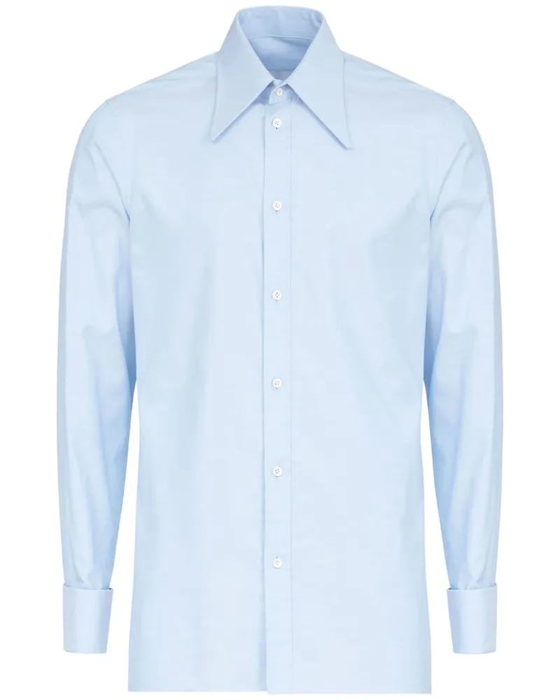 Maison Margiela Hemd mit Oversized-Kragen - Blau Blau