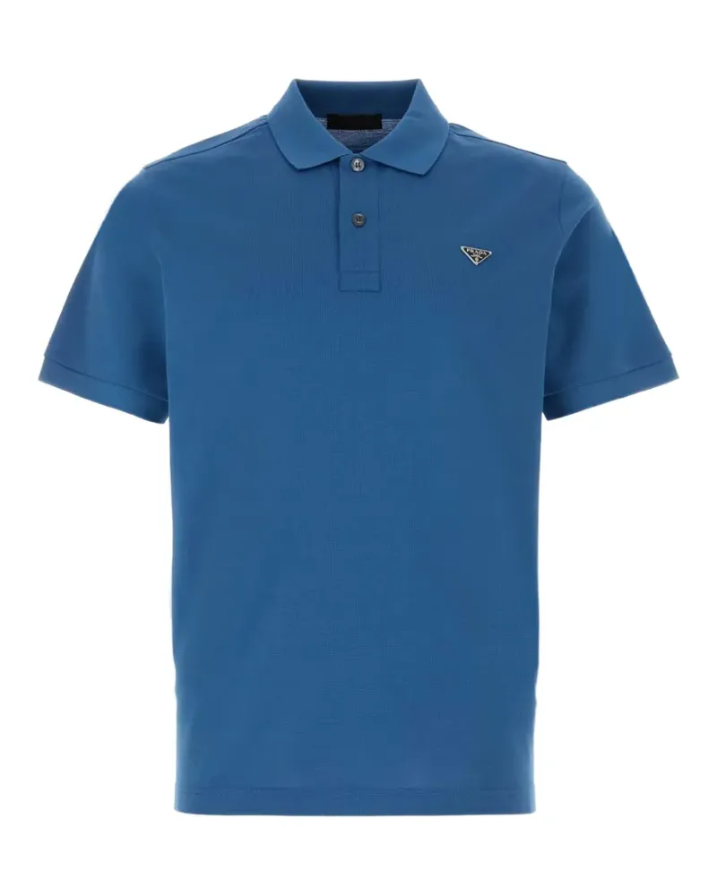 Prada Poloshirt aus Piqué - Blau Blau