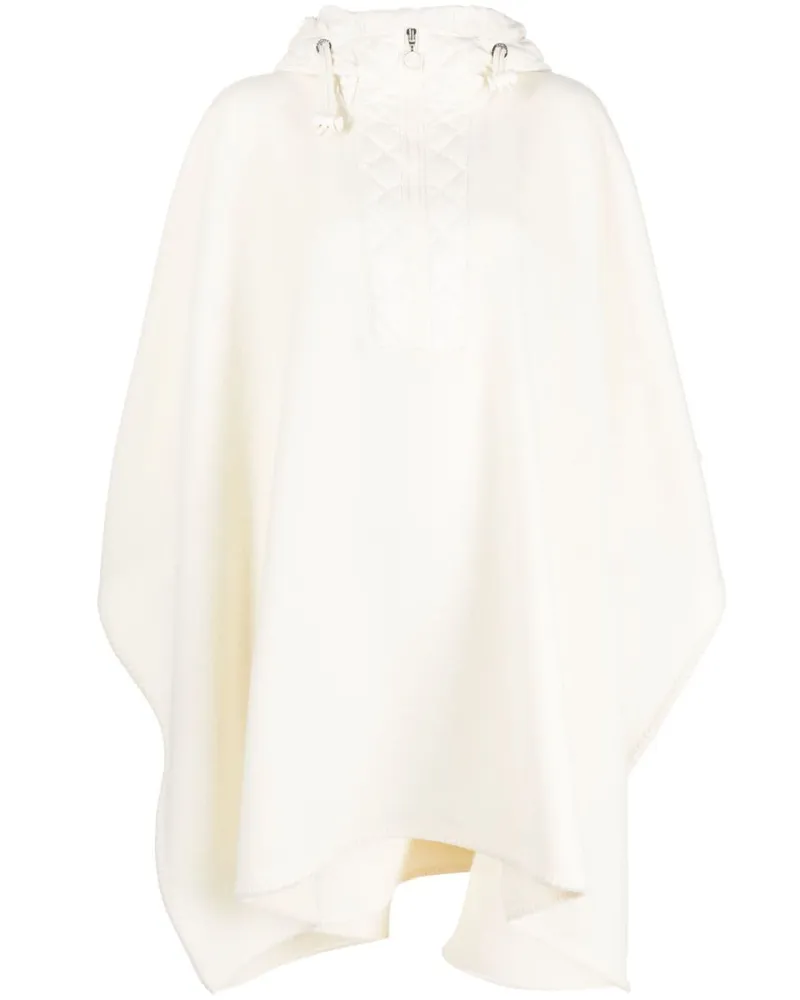 Moncler Cape mit Einsätzen - Weiß Weiß