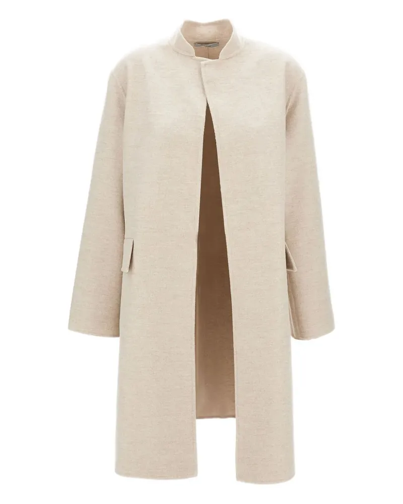 Dušan Flap Pocket Open Front Coat - Nude Nude