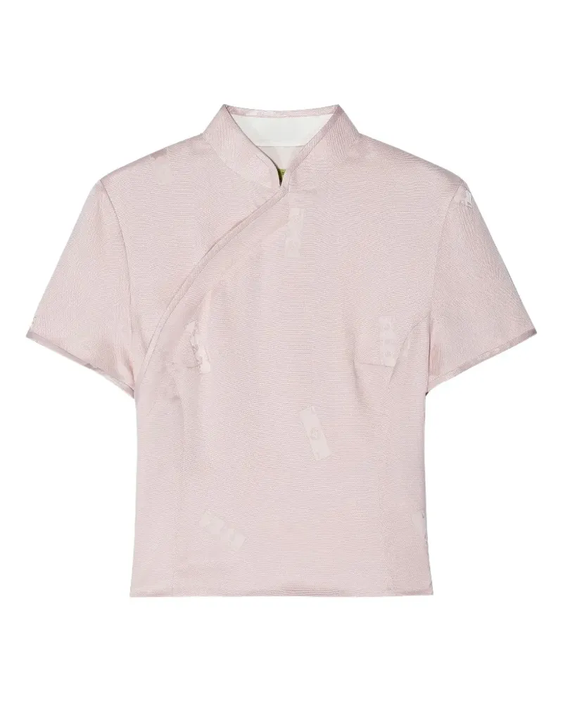 Shanghai Tang Qipao mulberry-silk top - Rosa Rosa
