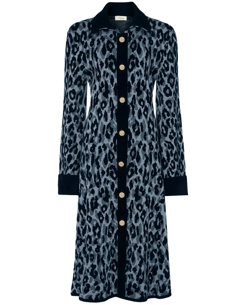 Temperley London Adonis Mantel - Blau Blau