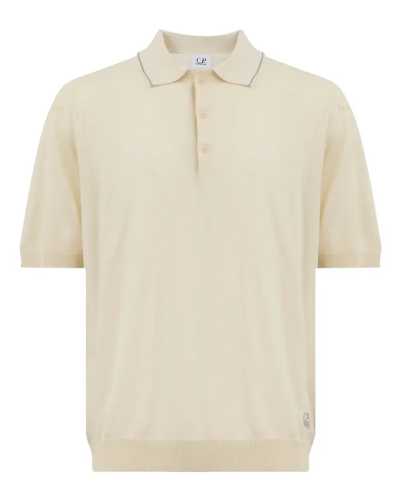 C.P. Company Klassisches Poloshirt - Weiß Weiß