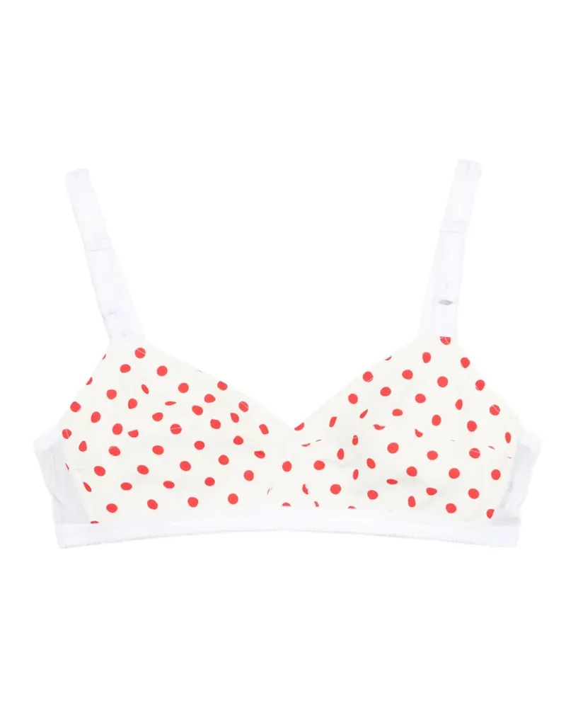 N° 21 polka dot bra - Weiß Weiß