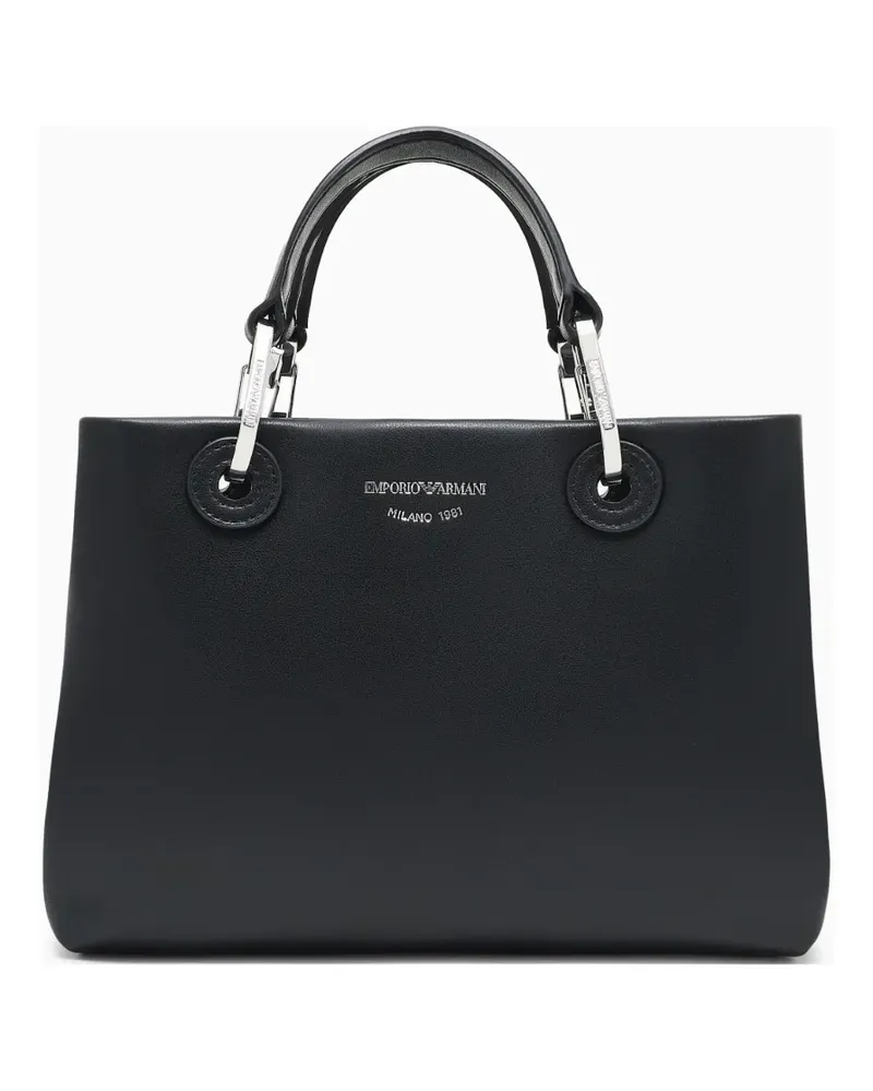 Emporio Armani MyEA Tasche aus Leder - Schwarz Schwarz
