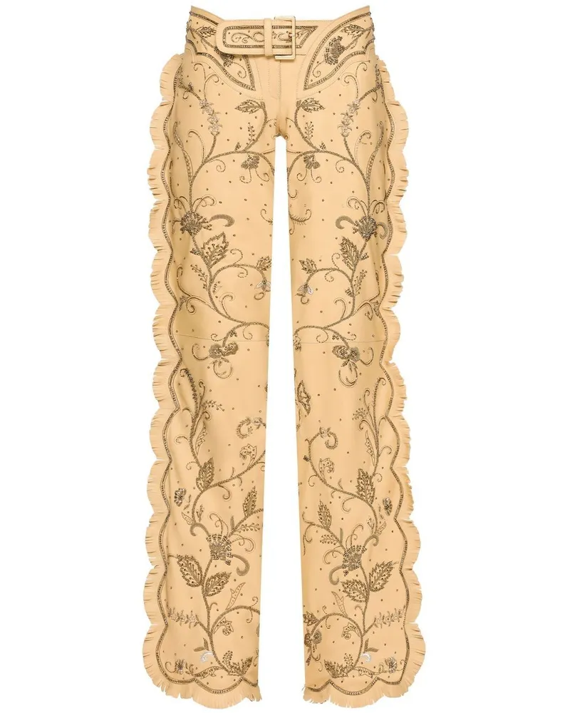 Dolce & Gabbana KIM DOLCE&GABBANA Lederhose - Nude Nude