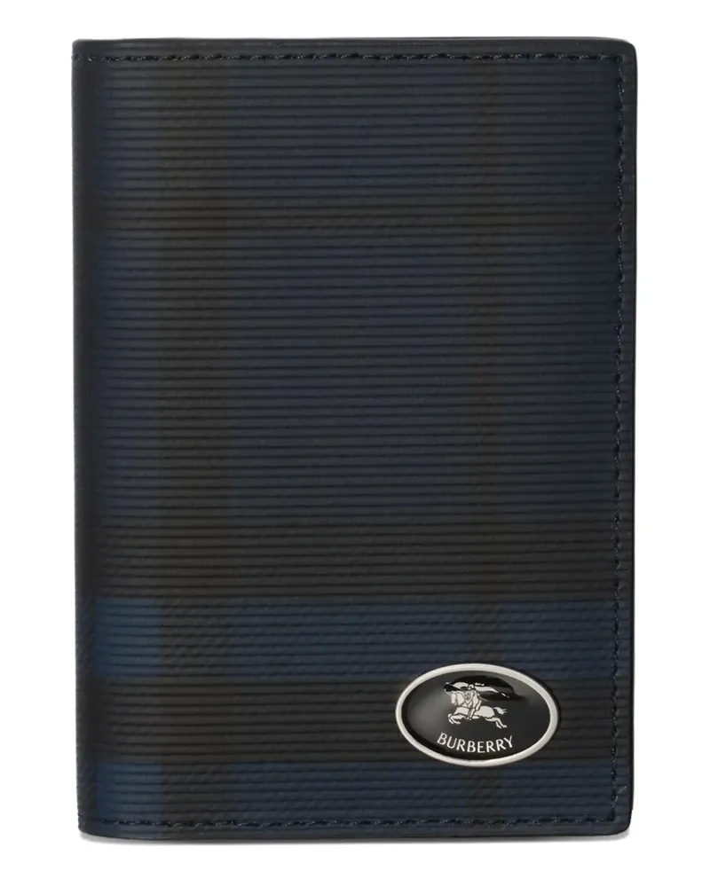 Burberry Kartenetui mit Check-Muster - Blau Blau