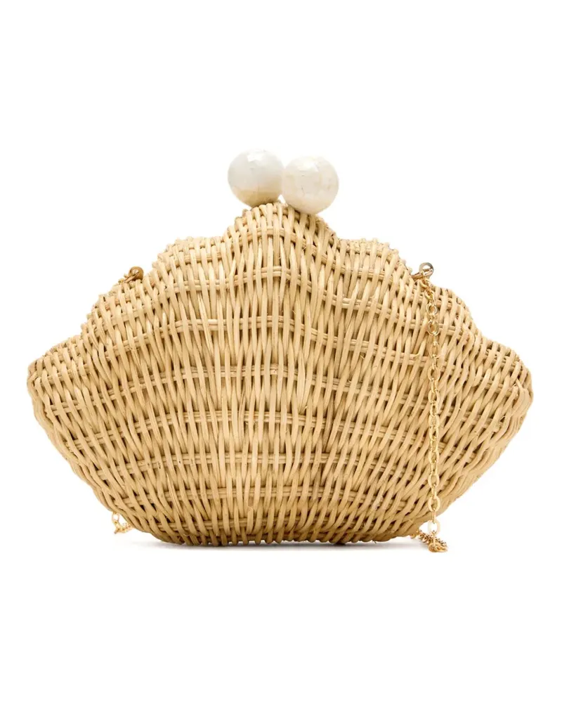 Poolside Mini Clutch in Muschelform - Nude Nude