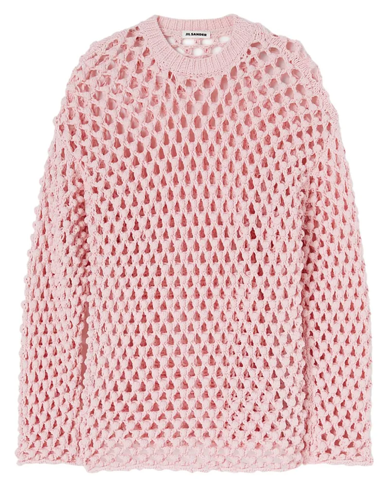 Jil Sander Pullover mit Rundhalsausschnitt Rosa