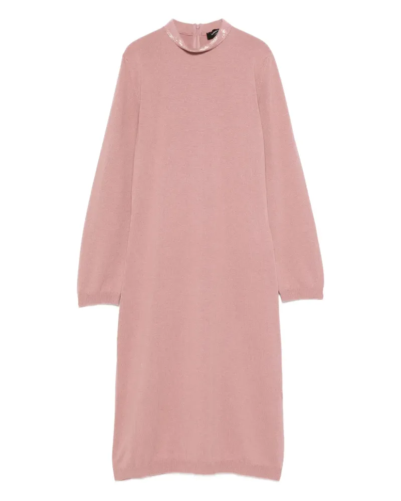 Fabiana Filippi Kleid mit Stehkragen - Rosa Rosa