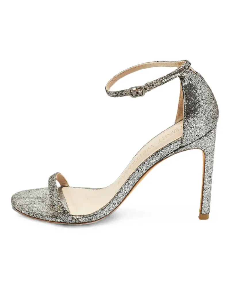 Stuart Weitzman Nudistsong ankle-strap sandals - Silber Silber