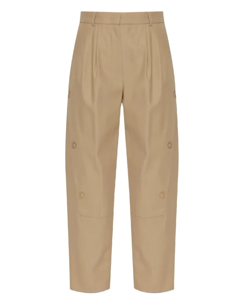 Max Mara Hose mit Bundfalten - Braun Braun