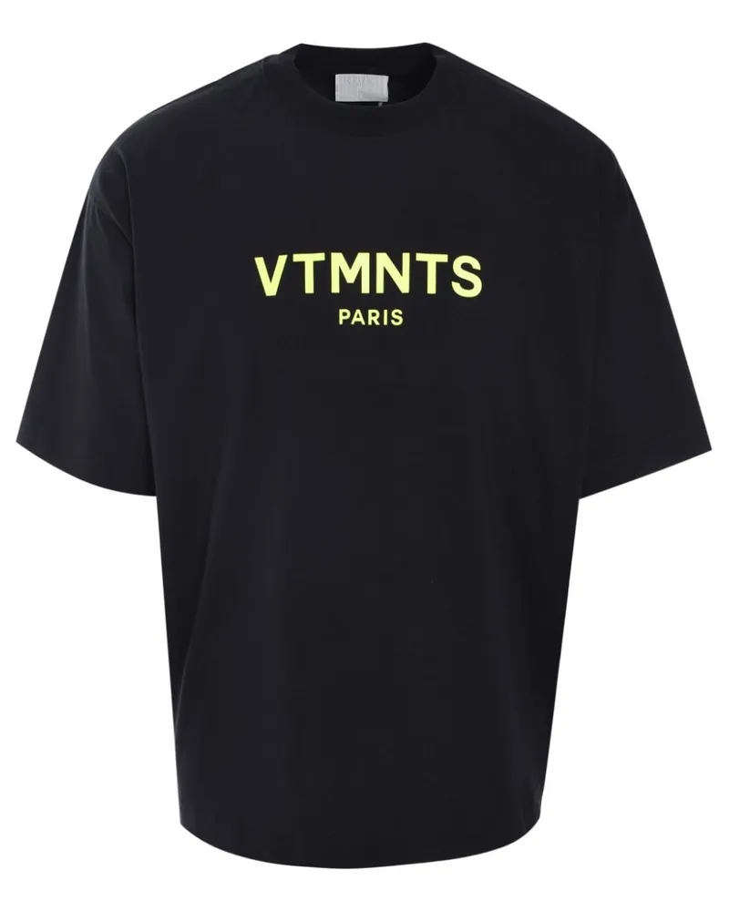 VTMNTS Paris T-Shirt - Schwarz Schwarz