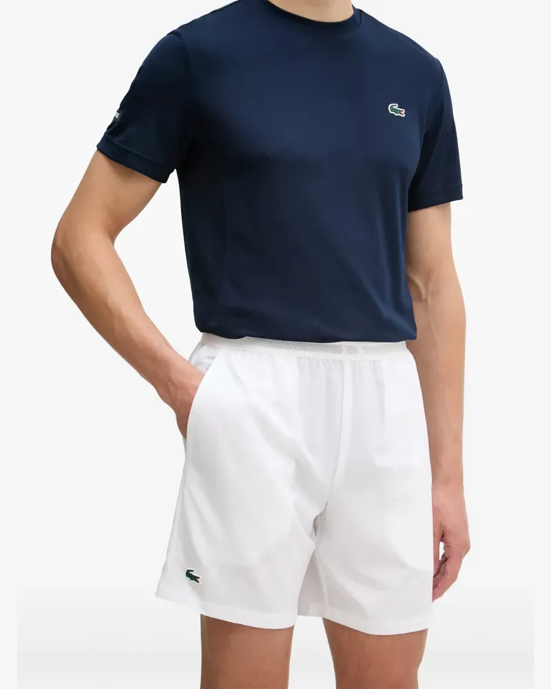 Lacoste logo-patch tennis shorts - Weiß Weiß