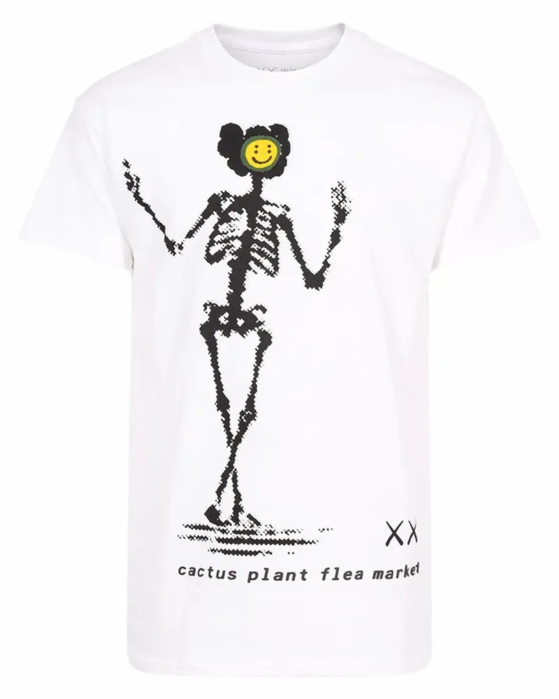 KAWS x Cactus Plant Flea Market T-Shirt - Weiß Weiß