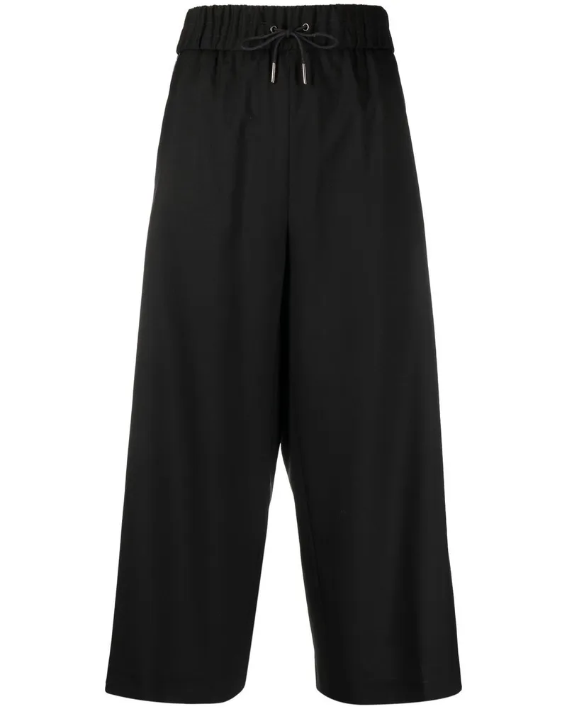 Fabiana Filippi Ausgestellte Cropped-Hose - Schwarz Schwarz