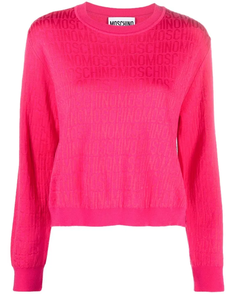 Moschino Pullover mit Jacquardmuster - Rosa Rosa
