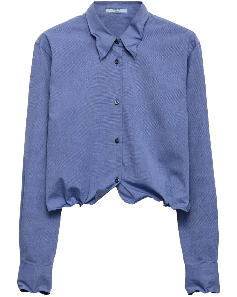 Prada Fil-à-fil Hemd - Blau Blau