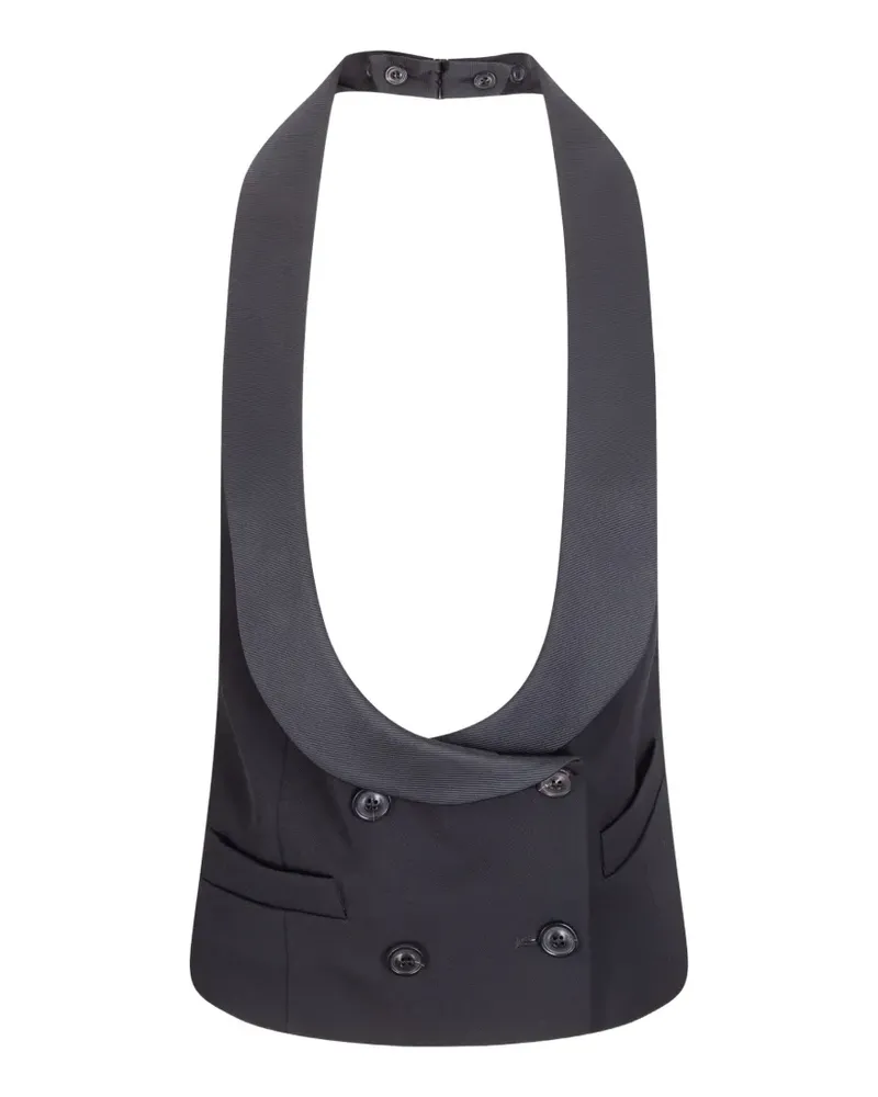 Maison Margiela double-breasted waistcoat - Schwarz Schwarz