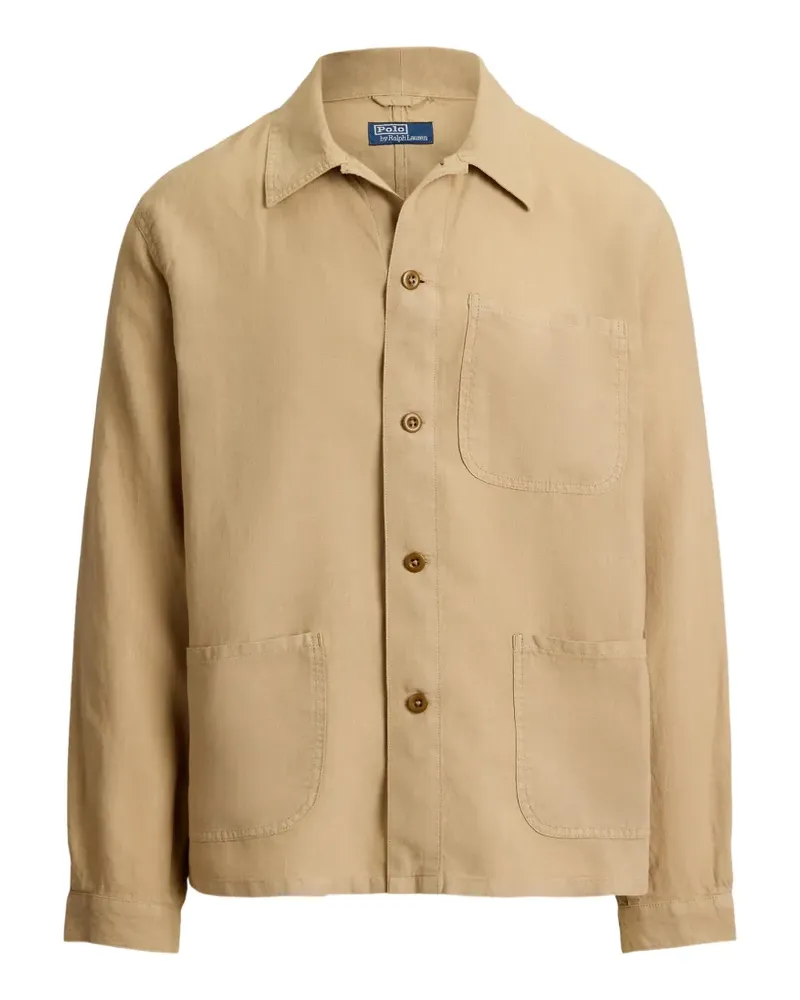 Ralph Lauren Utility-Jacke aus Leinen - Nude Nude