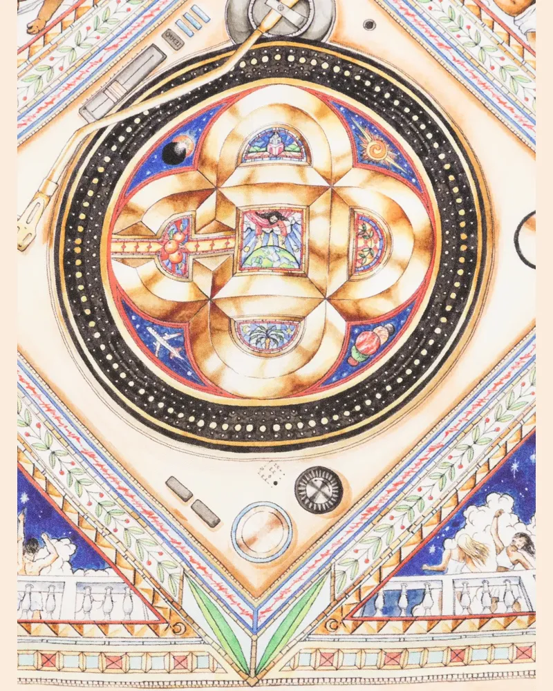 Casablanca Paris Plafond Orné De Musique silk scarf - Nude Nude