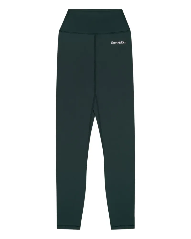 SPORTY & RICH logo performance trousers - Grün Grün