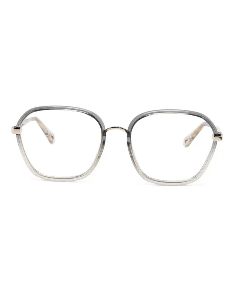 Chloé Brille mit geometrischem Gestell - Gold Gold