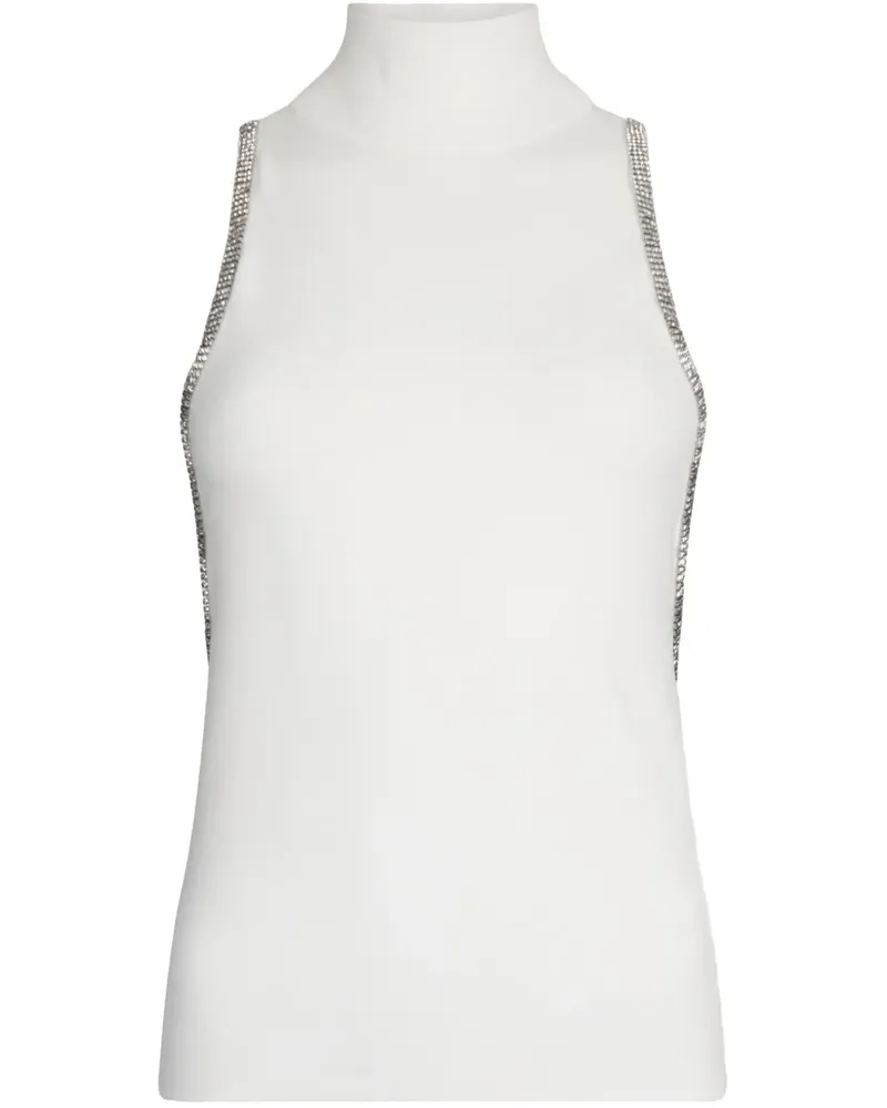 Liu Jo Strickoberteil mit Strass - Weiß Weiß