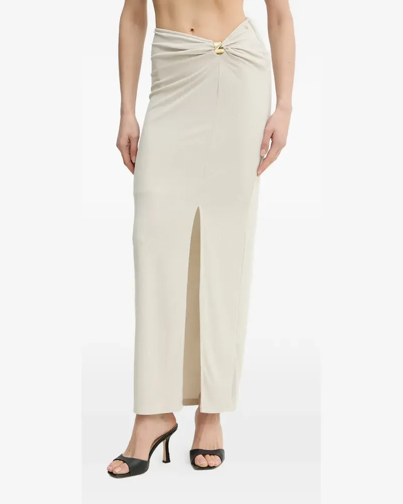 Guess twist-detail maxi pencil skirt - Nude Nude